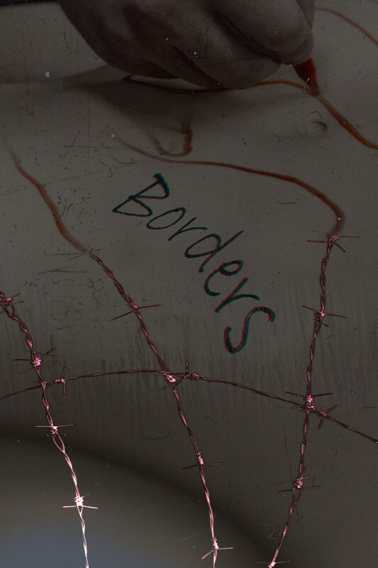 Borders poster